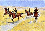 Frederic Remington Canvas Paintings - The Advance